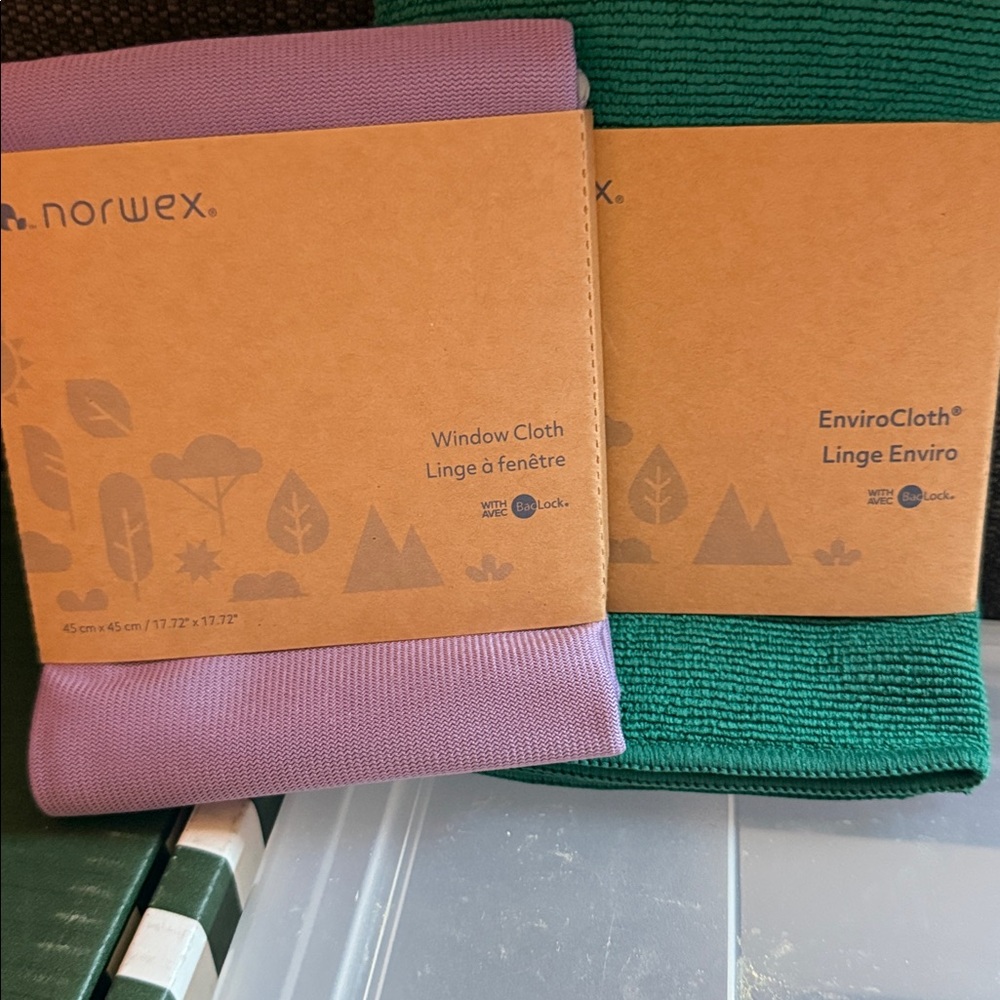 Norwex Cleaning Cloth Set in Red, Green, Lavender - Picture 3 of 3
